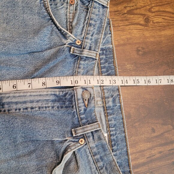 Vtg Levi's 580 Baggy Jeans Orange Tab USA Men 34x32 (Fits 32x30) 90's Light Wash - Picture 9 of 11